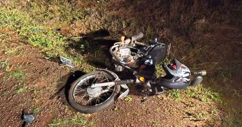 PR 317 – Motociclista é encontrado ferido  s margens da rodovia em Santa Helena