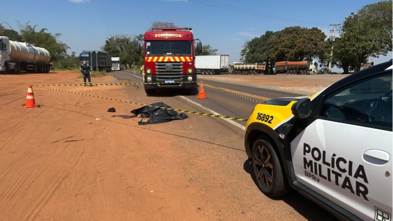 PR 323 – Pedestre morre atropelado em Cruzeiro do Oeste