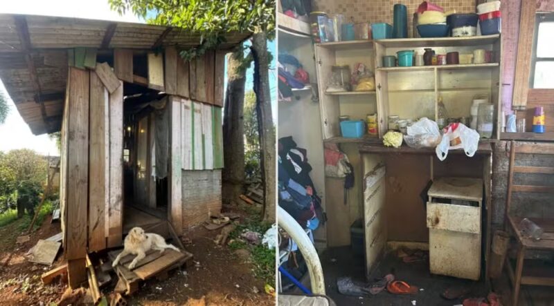 Campos Gerais – Idosa vivia sem comida, em casa com sujeira e móveis quebrados, antes de agente de saúde descobrir situação de maus-tratos