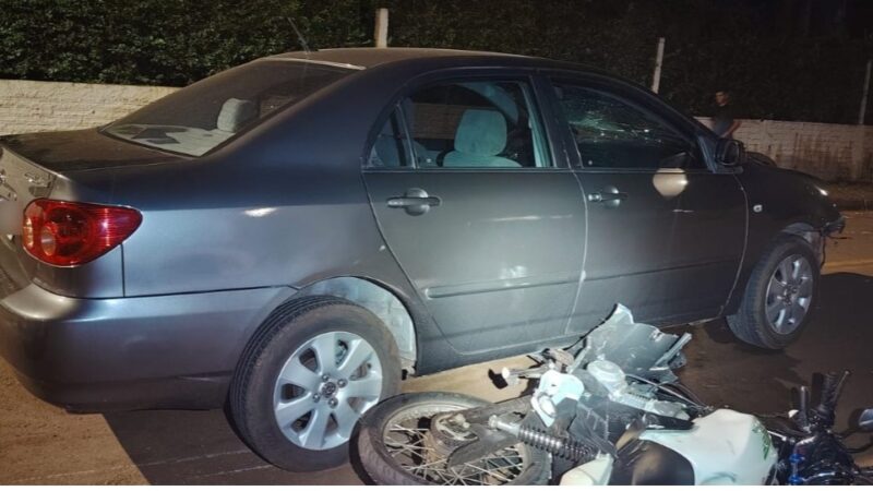 PR 495, Batida frontal deixa jovem em estado grave, em Missal