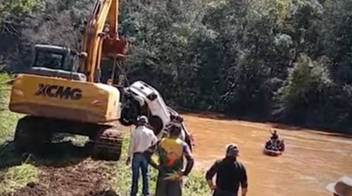 Paraná – Caminhonete de homem desaparecido e corpo são encontrados submersos em rio