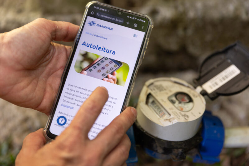 Tecnologia – Clientes da Sanepar podem fazer leitura do hidrômetro usando aplicativo ou site