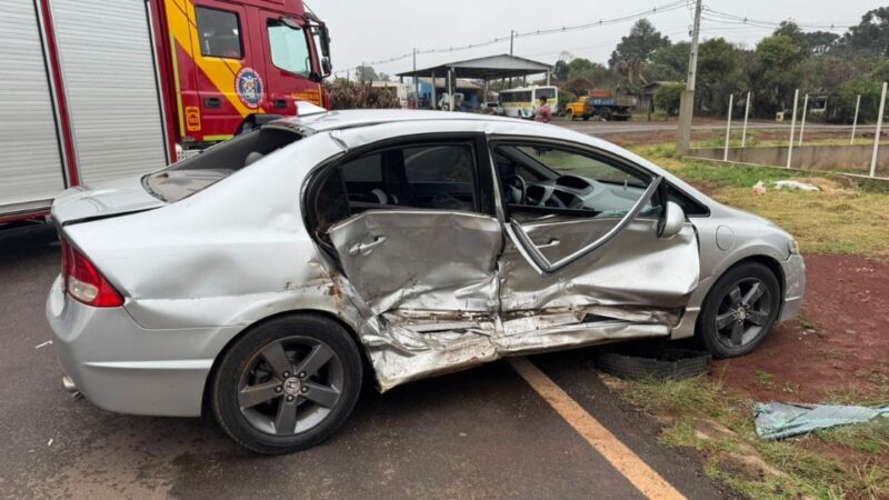BR 277 – Acidente deixa quatro feridos em Laranjeiras do Sul