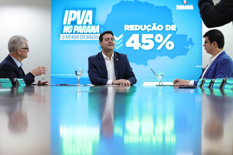 Economia – Com redução de 45%, Paraná terá menor alíquota de IPVA do Brasil em 2026