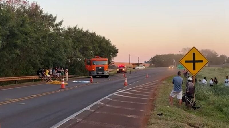 Corbélia – Homem morre atropelado por caminhão na BR 369