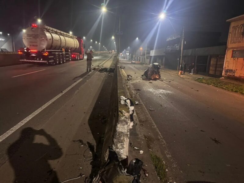 RS – Três militares com idades entre 18 e 19 anos morrem em acidente de carro na BR 116