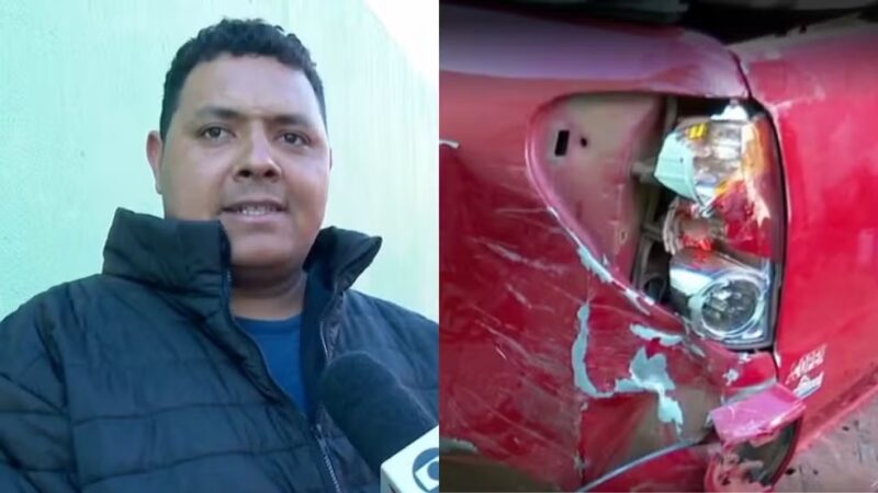 Azar – Homem realiza sonho de comprar caminhonete nova, mas veículo é atingido dois dias depois por suspeito de tráfico durante fuga, no Paraná