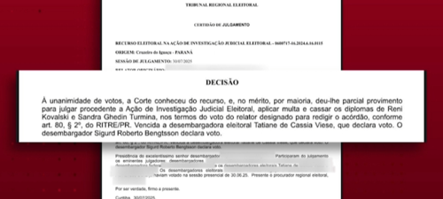 Paraná – TRE cassa prefeito e vice de Cruzeiro do Iguaçu por compra de votos nas eleições