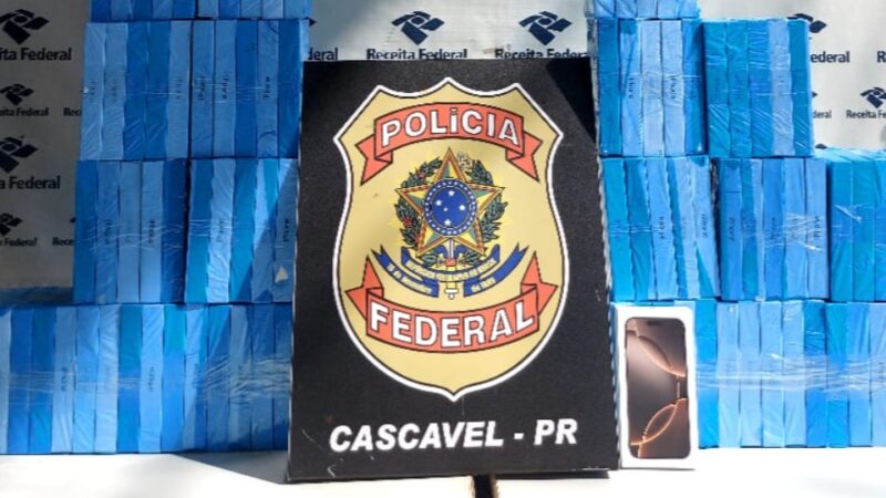 Cascavel – Polícia Federal apreende R$ 1 milhão em eletrônicos no aeroporto