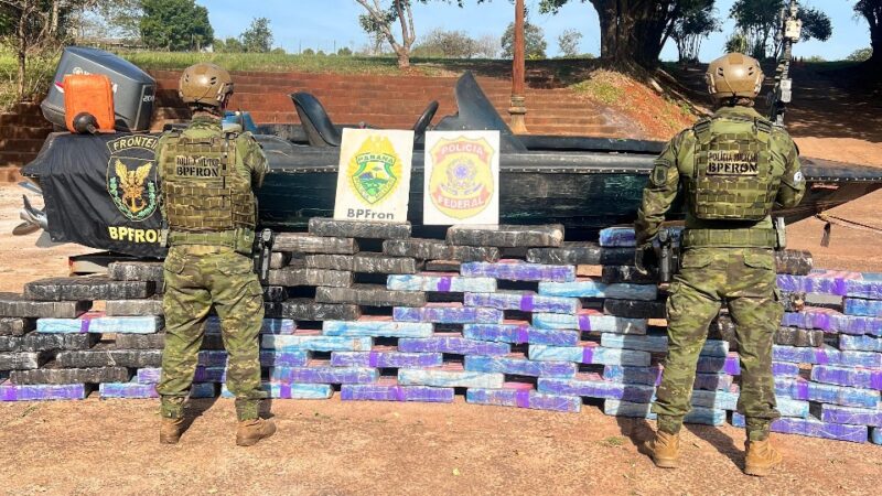 Santa Helena – Mais de 900 quilos de maconha são apreendidos no Lago de Itaipu