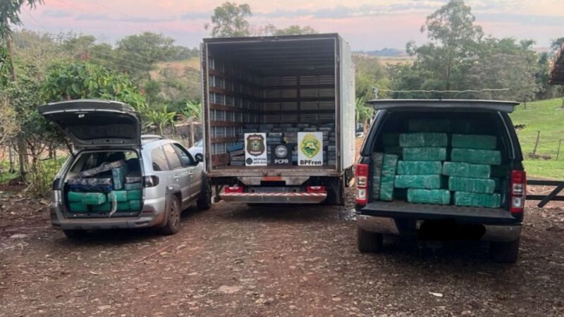 Santa Helena – Mais de quatro toneladas de maconha são apreendidas em chácara