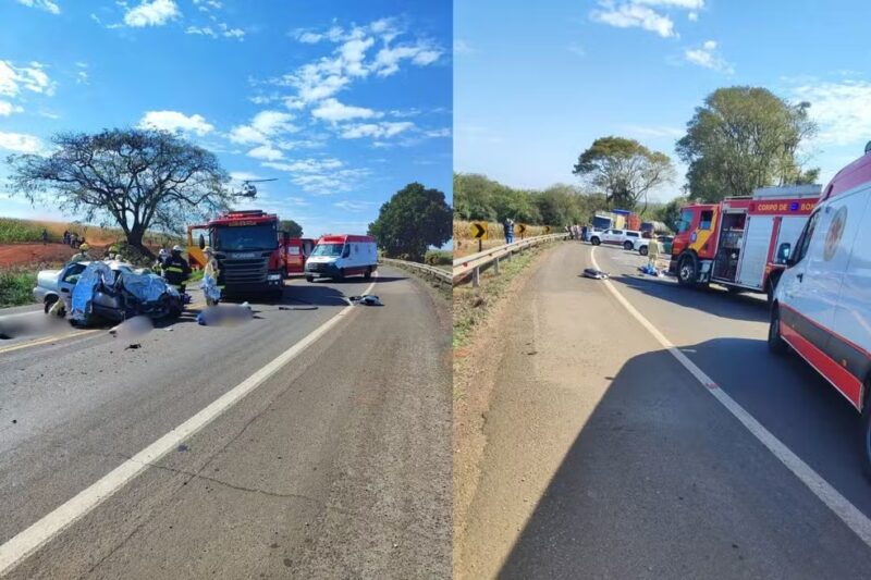 Trânsito – Duas pessoas morrem e outra fica ferida em acidente entre carro e caminhão no Paraná