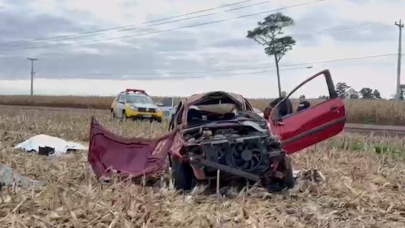 PR 589 – Casal morre em acidente na rodovia que liga Nova Santa Rosa a Novo Sarandi