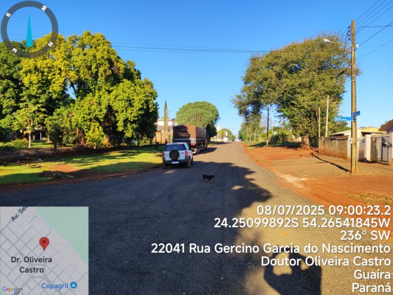 Guaíra – Município aplica material fresado em ruas de Dr. Oliveira Castro