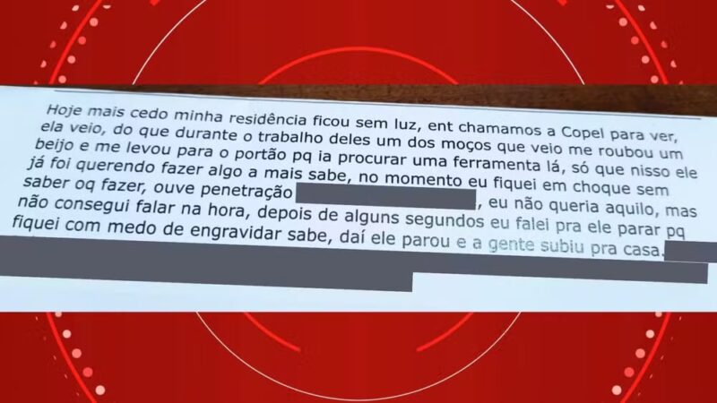 Paraná – Mulher fica sem luz, aciona Copel e é estuprada por eletricista terceirizado dentro de casa