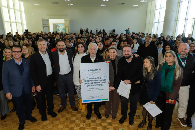 Paraná – Nomeação de mais 988 professores para a rede fortalece a educação estadual