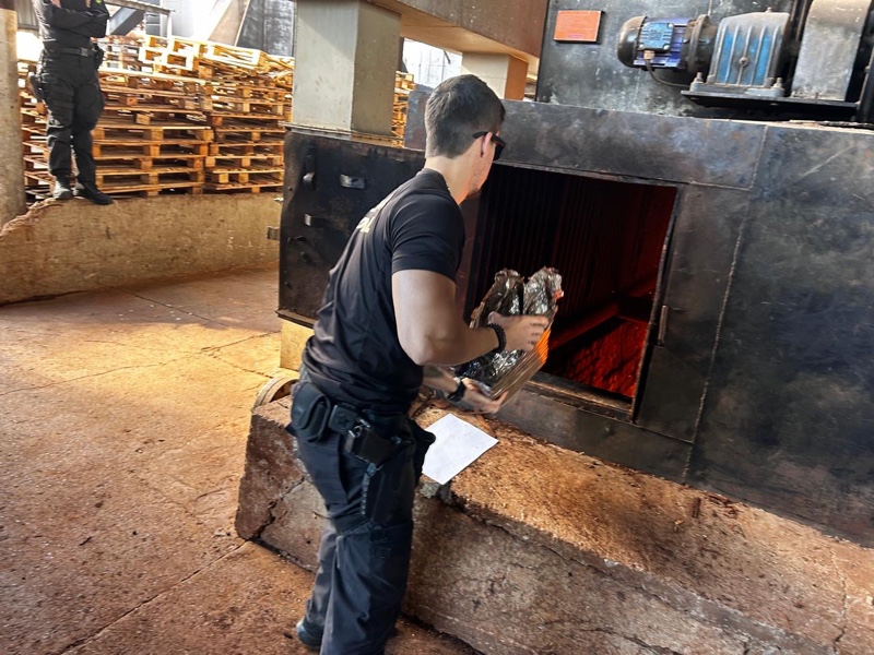 Segurança – PF de Guaíra incinera cerca de 9 toneladas de drogas na 9ª operação do ano