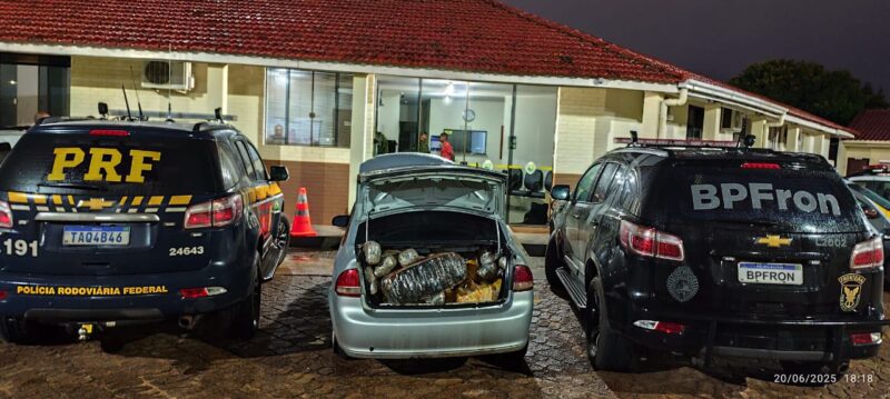 Segurança – PRF apreende mais de 570 quilos de drogas em duas ocorrências, em Goioerê e Guaíra