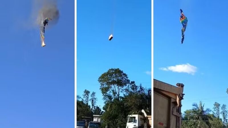 SC – Oito pessoas morrem em queda de balão que pegou fogo em Praia Grande