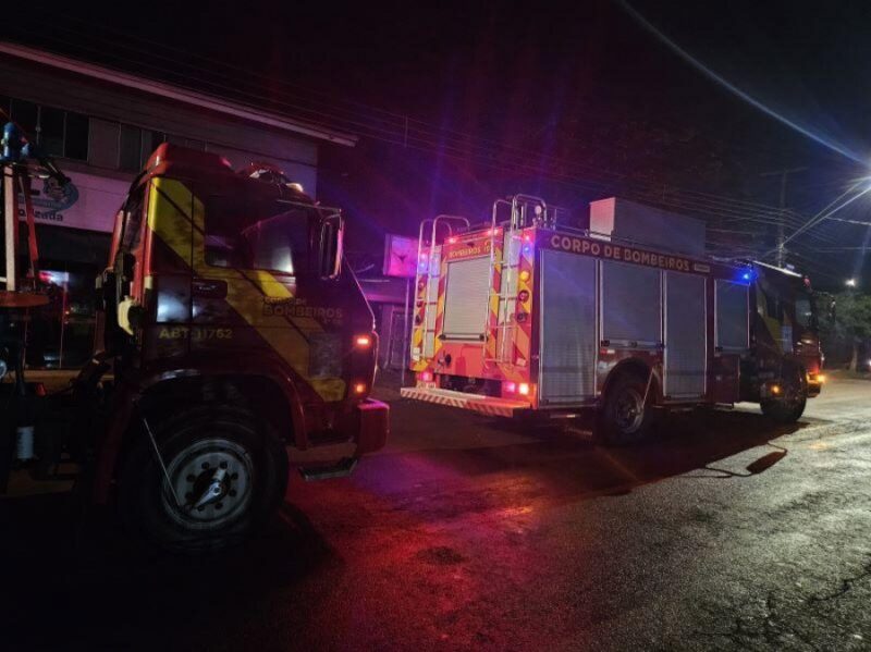 Palotina – Padaria fica completamente destruída após incêndio