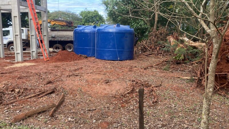 Guaíra – Município constrói novo reservatório para abastecimento de água na comunidade rural do São Domingos