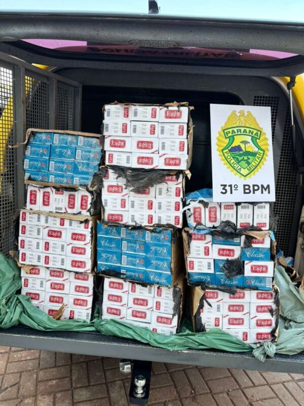 Corbélia – Cigarros paraguaios são apreendidos em ônibus interestadual na BR 369