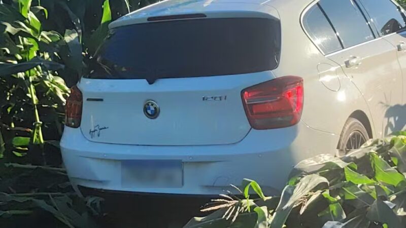 Região – Agricultor aciona PM após encontrar BMW no meio de milharal