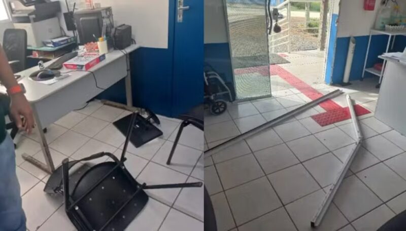 SC – Mulher é presa por agressão e depredar posto de saúde ao ter atestado médico negado
