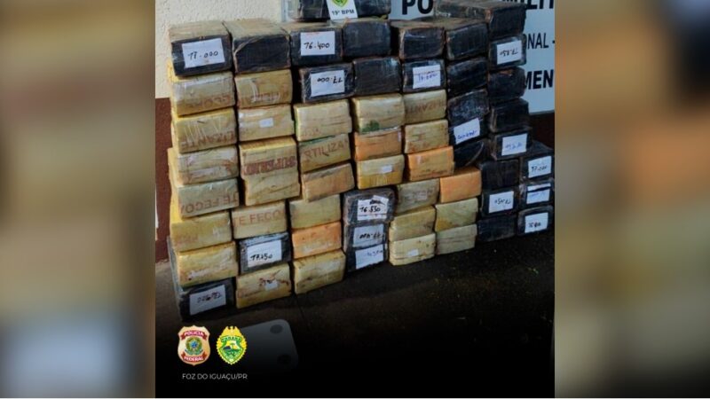 Região – Carro é apreendido com 1 tonelada de maconha em Diamante do Oeste