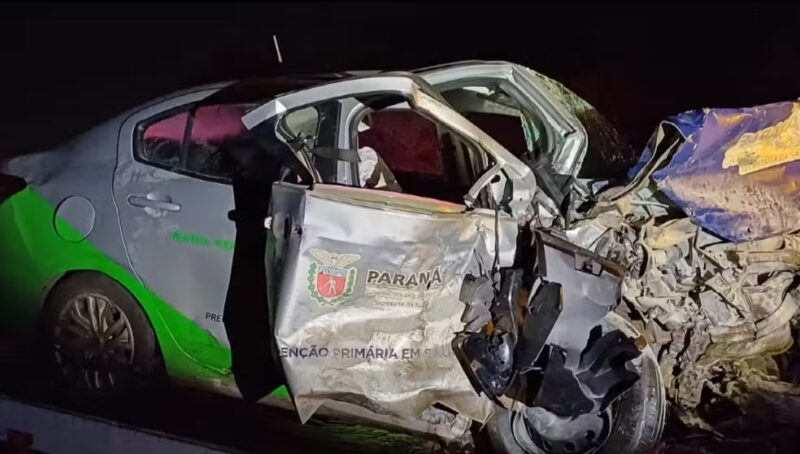 Trânsito – Quatro pessoas morrem em acidente no Paraná envolvendo carro de prefeitura; mãe e filha estão entre vítimas