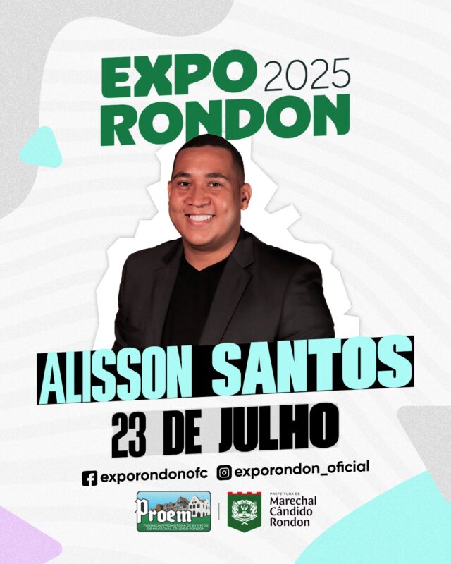 Alisson Santos: uma voz que “toca corações” é presença confirmada na Expo Rondon 2025
