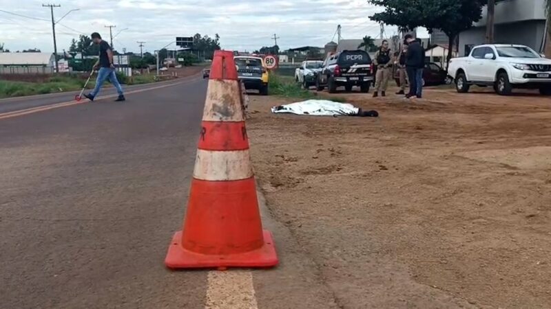 Assis – Homem morre ao ser atropelado por carreta na PR 239