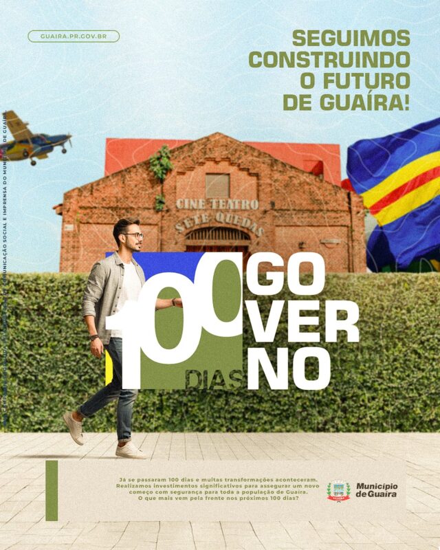 Guaíra – Município celebra os 100 primeiros dias de gestão Gile e Ferroquina com avanços em todas as áreas