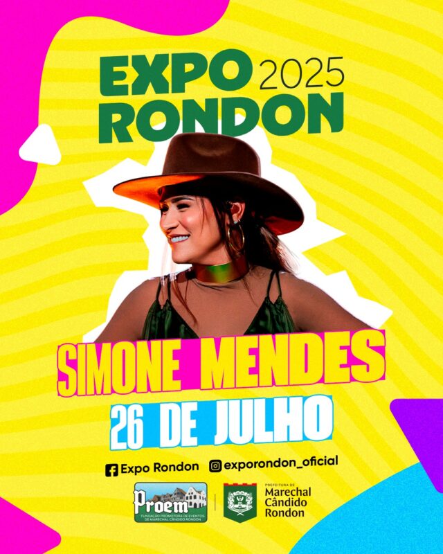 Expo Rondon 2025 – Simone Mendes é o primeiro show anunciado oficialmente
