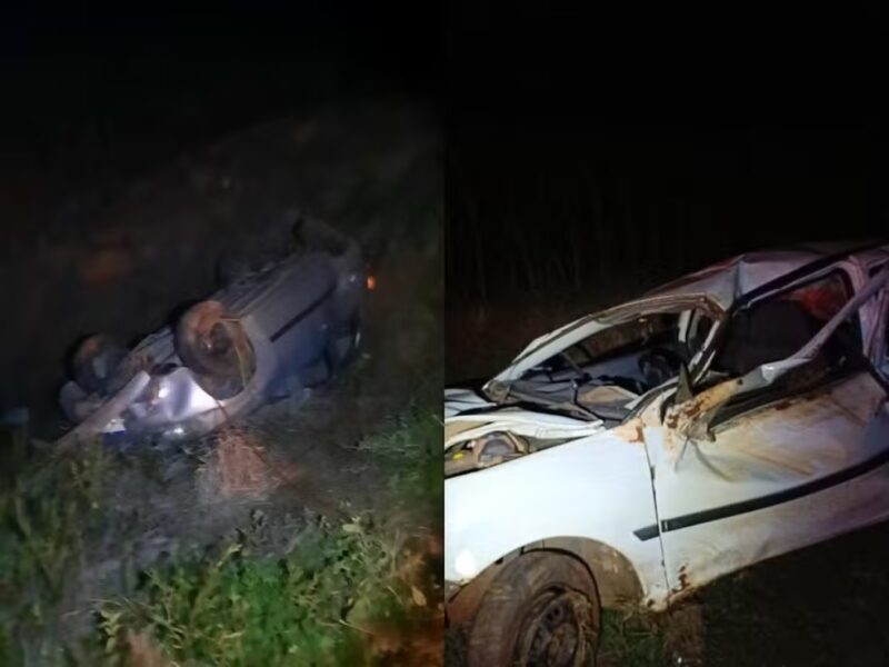 Trânsito – Dois capotamentos com uma hora de diferença deixam dois mortos na região oeste do Paraná