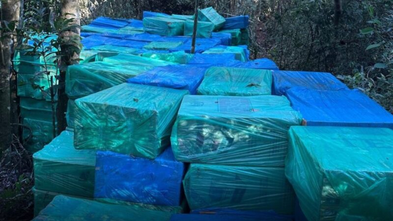 Região – PF, PC e PM apreendem 340 caixas de cigarros contrabandeados em Itaipulândia