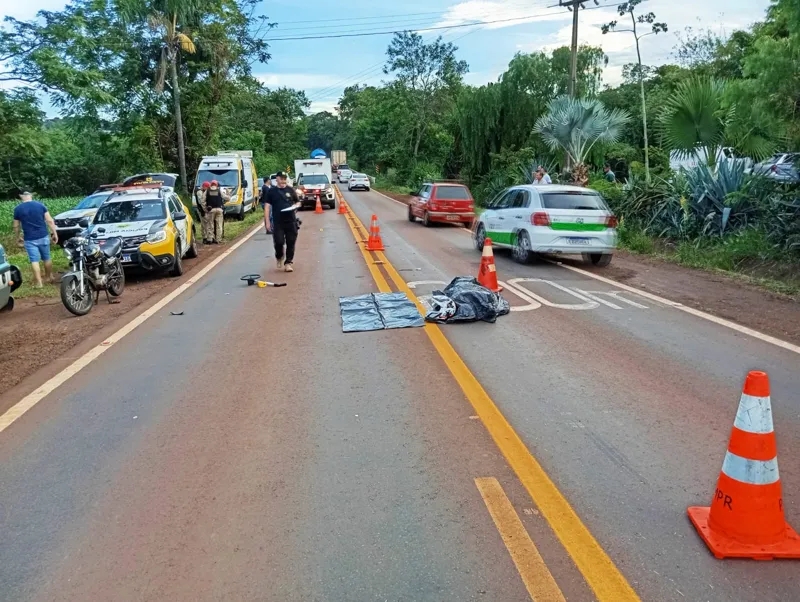 PR 495 – Motociclista morre em grave acidente em Missal