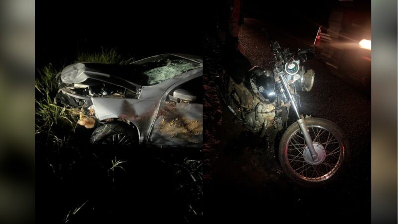 Terra Roxa – Duas vítimas ficam feridas em acidente na PR 496