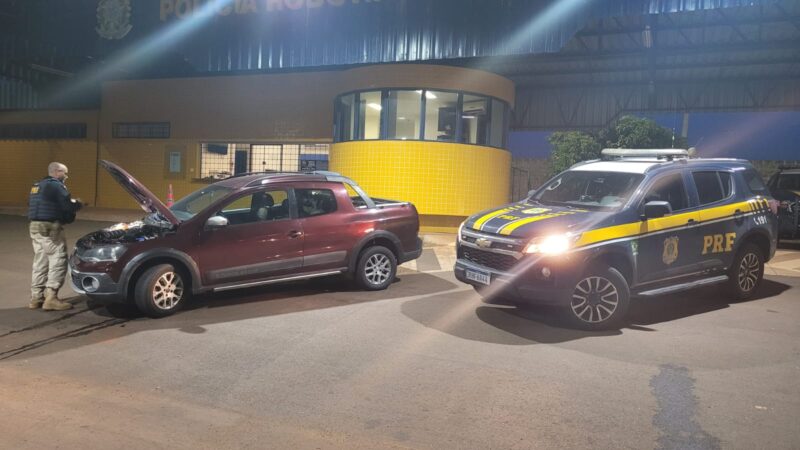 Guaíra – PRF recupera veículo com restrição judicial e adulteração de sinal identificador