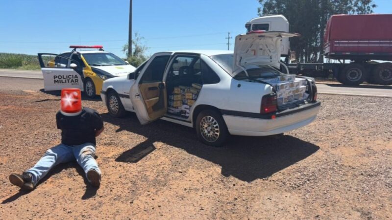 Iporã – Contrabandista é preso com carga de cigarros na PRc 272