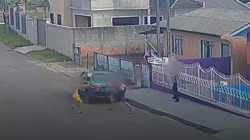 Paraná – Pai é morto ao tentar proteger filho com transtorno mental que apanhava na rua após mandar mensagem para mulher comprometida, diz delegado