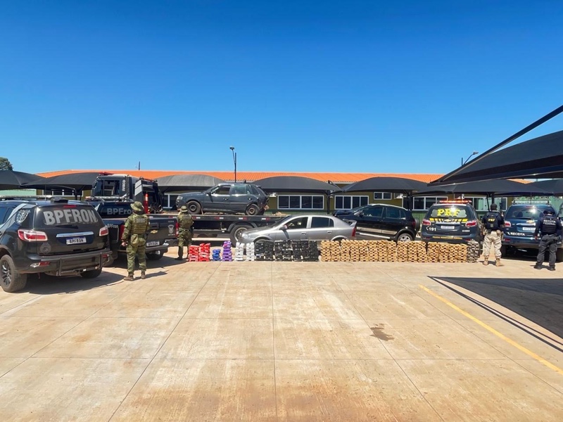 Francisco Alves – PRF e BPFRON apreendem 495 kg de maconha