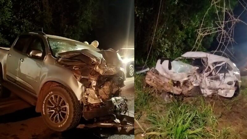 Trânsito – Ao retornar do trabalho, casal morre em gravíssimo acidente na BR 158