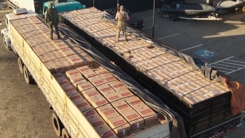 Terra Roxa – Dois homens são detidos com quase duas mil caixas de cigarro