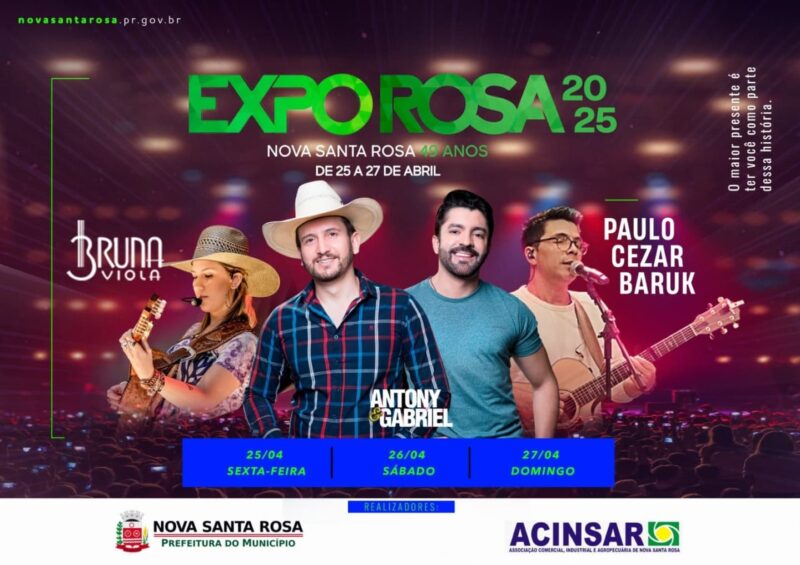 Destaque – Expo Rosa 2025 é oficialmente lançada com grandes shows nacionais