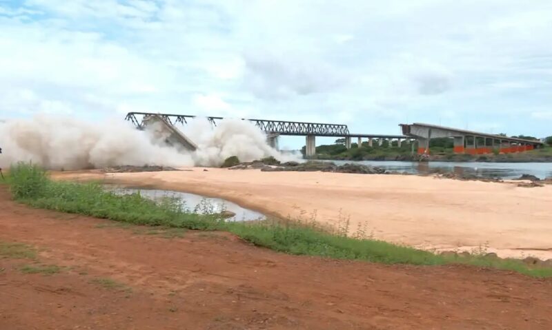 Brasil – Operação implode o que sobrou da ponte entre Maranhão e Tocantins