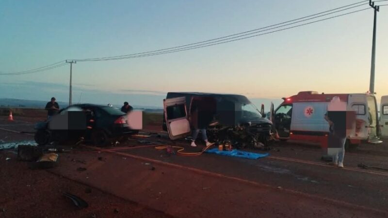 Assis – Motorista morre e quatro pessoas ficam feridas em acidente na PR 486