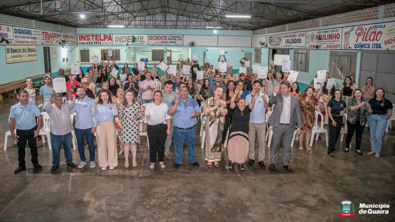 Guaíra – Município realiza a entrega de títulos de regularização fundiária na Comunidade Rural do Cruzeirinho