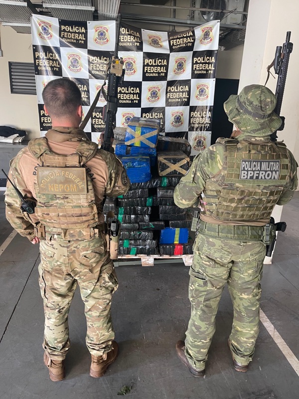 Guaíra – PF e BPFron recuperam veículo e apreendem mais de 750 kg de maconha