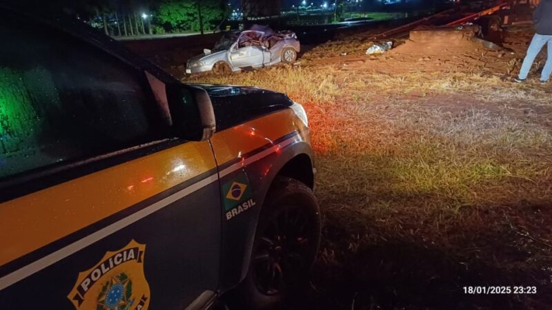 BR 369 – Jovem morre e bebê de dois meses fica gravemente ferido em capotamento